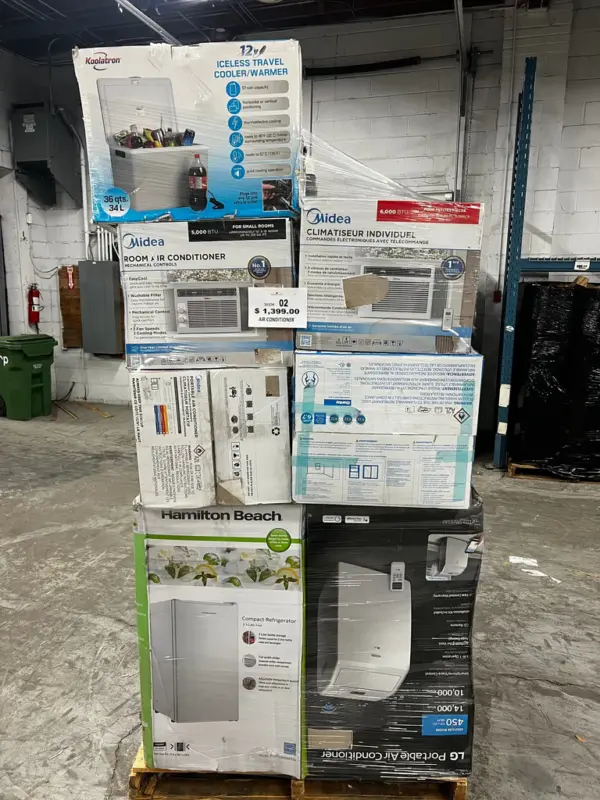 Mixed Appliance Returns Lot – Air Conditioners Pallet #2