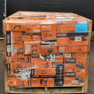 RIDGID 18V Power Tools Wholesale Pallet – 80 Sealed Units